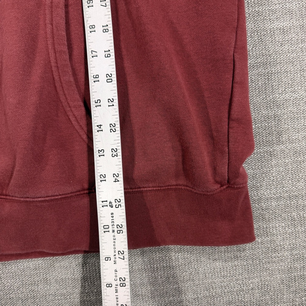 Levis Full Zip Hoodie Mens XL Burgundy Excellent Standard Fit Red Tab Logo - Picture 6 of 8